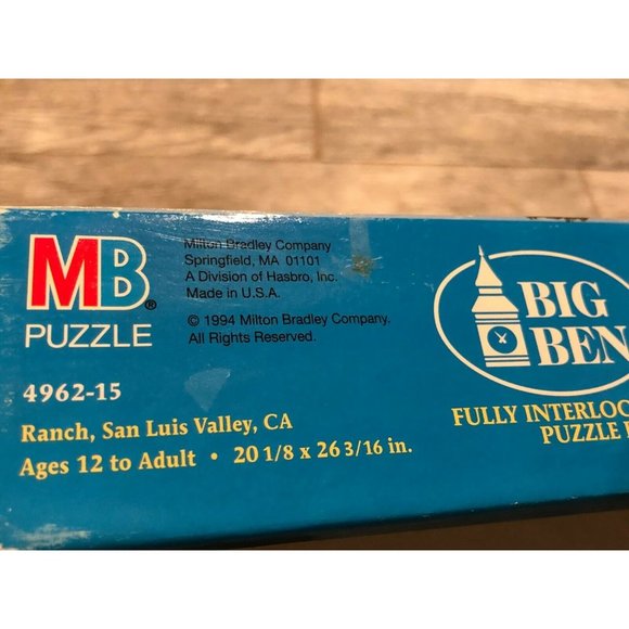 New Big Ben 1000 pc Jigsaw Puzzle Ranch‎ California San Luis Valley California - Picture 5 of 5